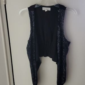 🔵 2 for $15🔵 ALYTHEA - BLACK SEQUENCE VEST